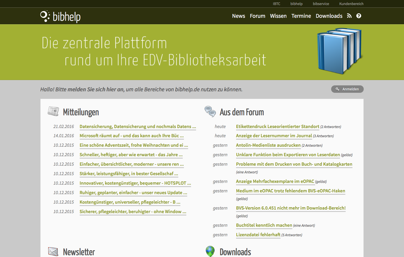 bibhelp.de Screenshot